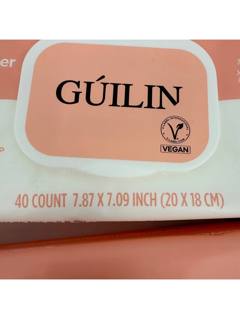 Lot of 2 Hard to Find Guilin Waterproof Makeup Remover Wipes Skincare 40 Count